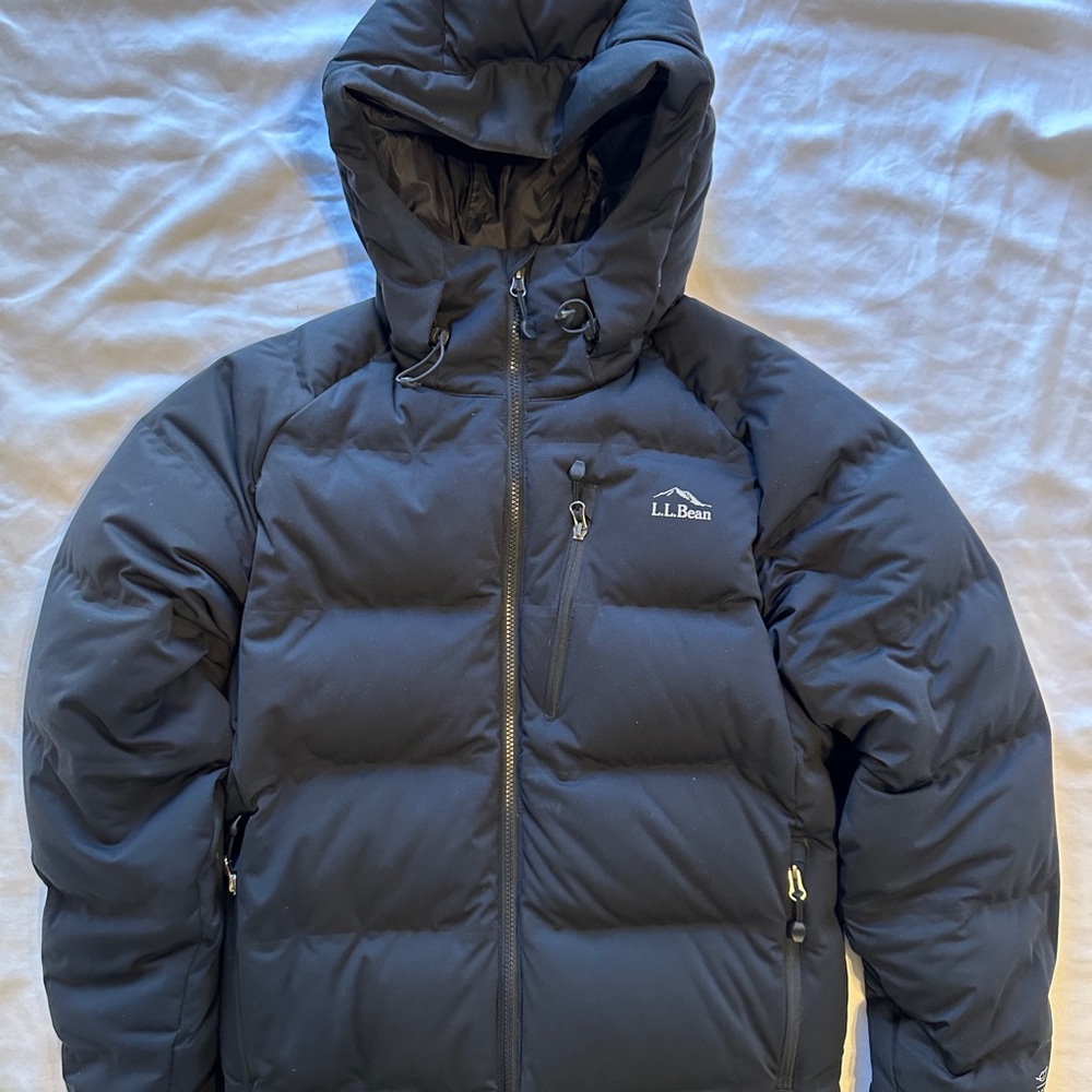 LL Bean Men’s Medium Wind Challenger 850 down coat, Black